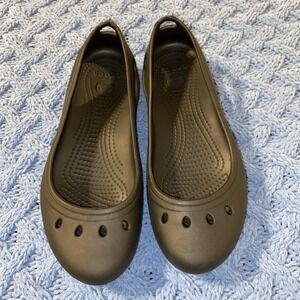 CROCS KAYDEE Ballet Flat Black Women's Size 8